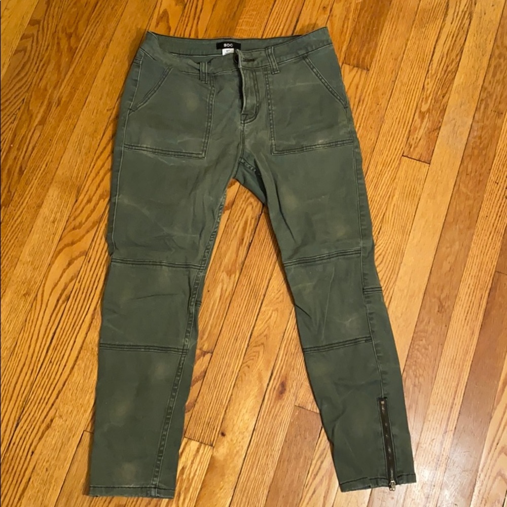 UO BDG Green Cargo Army Pants Skinny Zipper